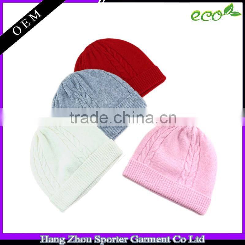 16FZBE07 rib knit cashmere beanie hat unisex bluetooth beanie