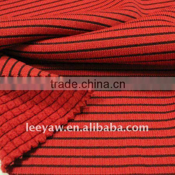 100% polyester check fleece fabric with finished anti-pilling
