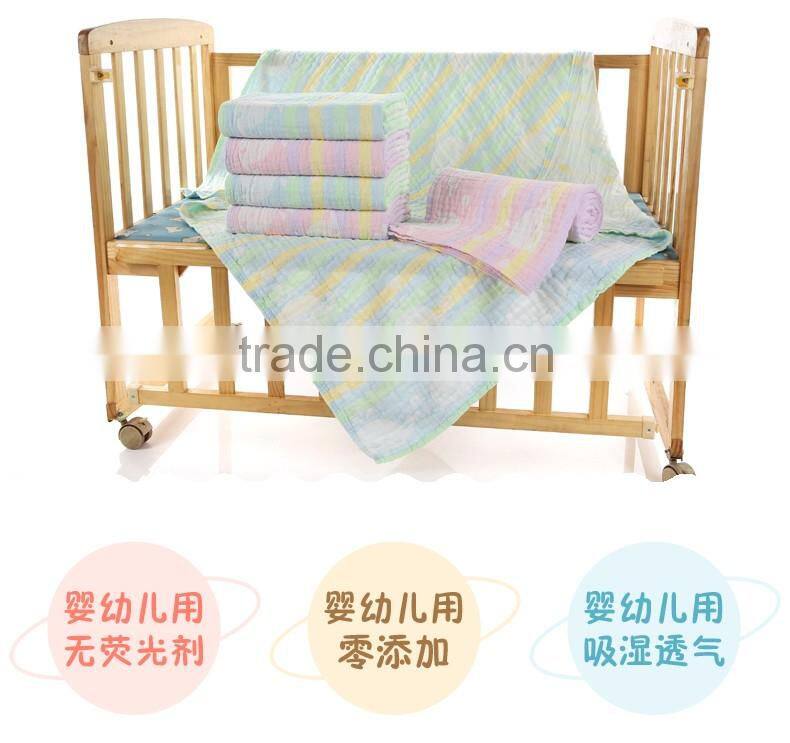 2016 new style knitted blanket baby 2 colors 3 layers gauze cotton baby blanket