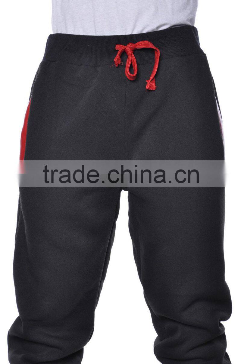 Black Leather Dance Baggy Harem Fleece Plus Size Jogger Pants