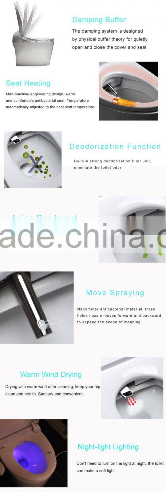 Professional supplier high quality toilet homes siphonic wc