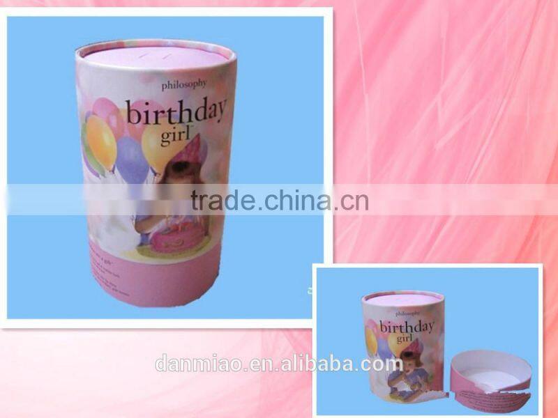 Natural Custom Package OEM Print Labeling Paper Tube for gift