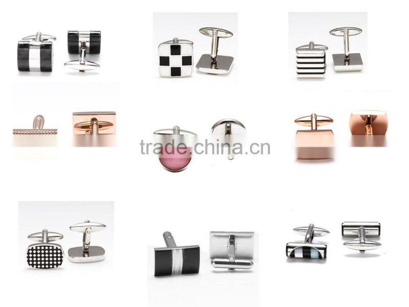 Mens newest black and white carbon fiber jewelry set