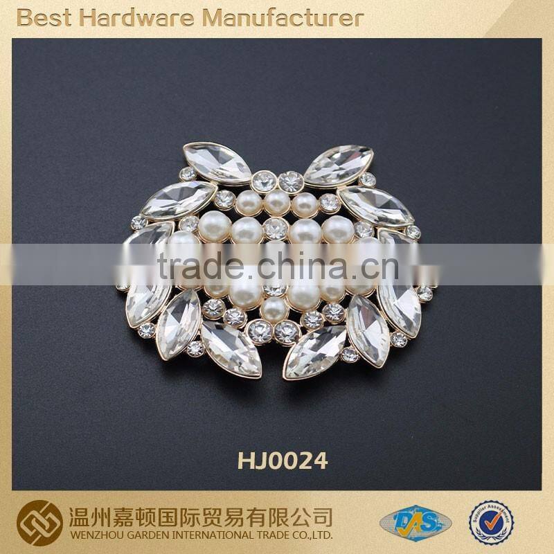 Zinc alloy stone shoe buckle