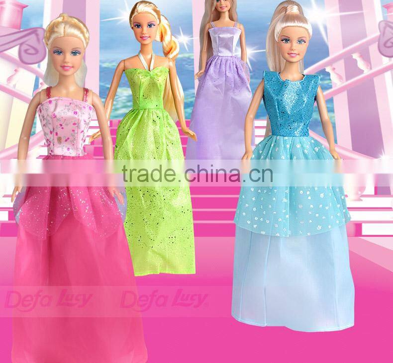 Plastic Vinyl Kids Dolls Fashion Royalty Dolls With AZO FREE Dresses Accessories