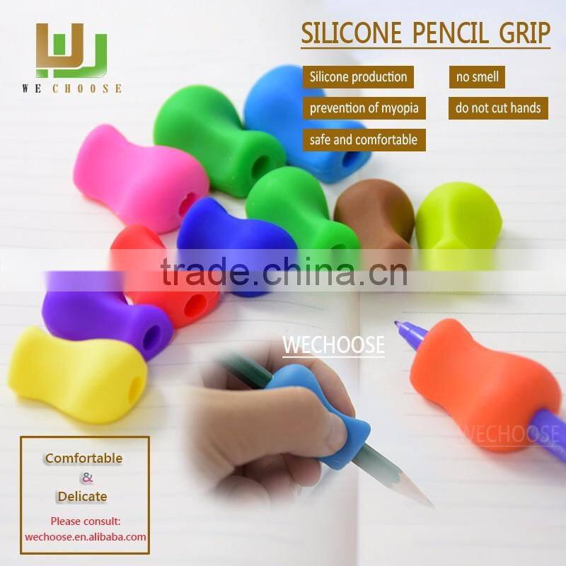 Preschool learning how to hold a pencil cool and useful silicone pencil grip mini size for pencil box case