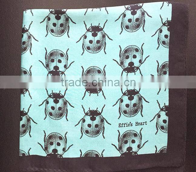 2016 new arrival luxury digital printing 100% twill silk scarf