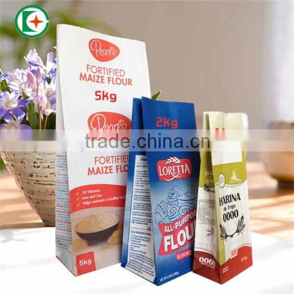 Machine paper bag for flour taking /wholesale flour paper bags