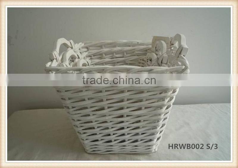 handmade different colors reusable decorative storage baskets