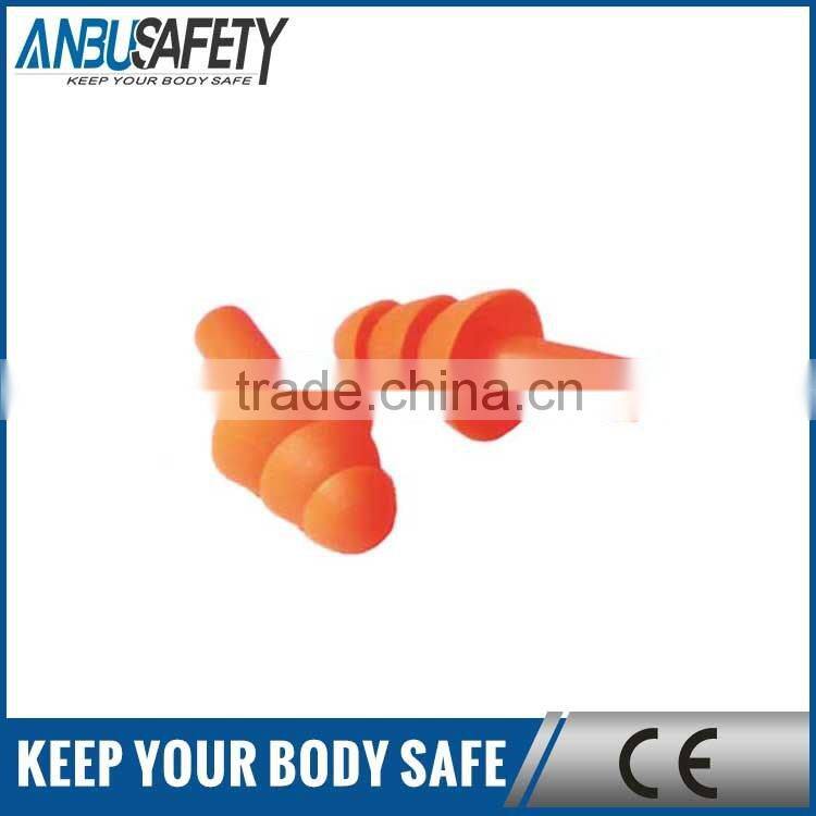 sound proof orange pu ear plug for men