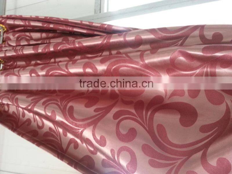 hot sale printed designed window curtains, 030 fire retardant fabric, made- up black out fabric in home or hotel