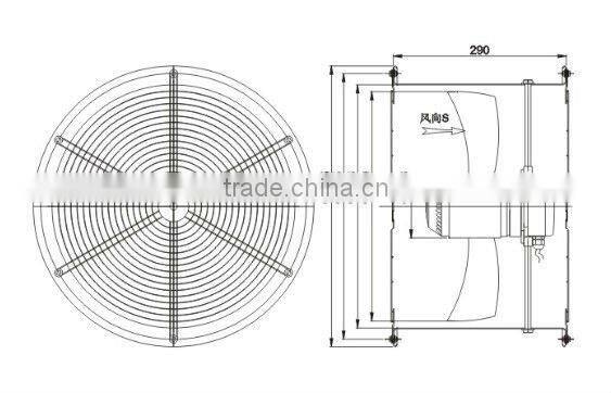 Hot sale window mounted bathroom window exhaust fan