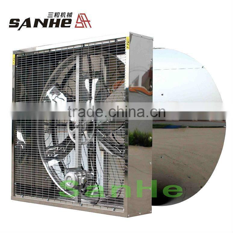 Butterfly Cone Type fully stainess steel exhaust fan for poultry farm chicken house