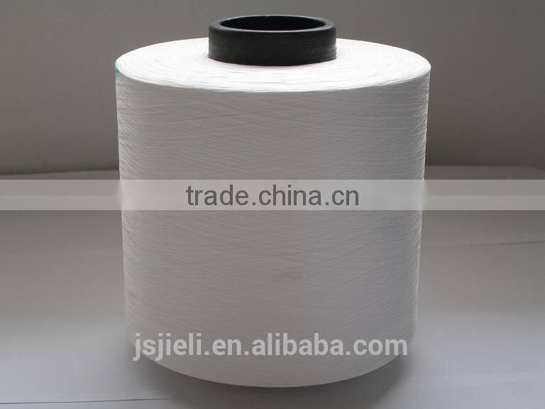 POLYESTER RAW WHITE DTY 75D/72F/1 SEMI DULL LOW SNAGGING YARN