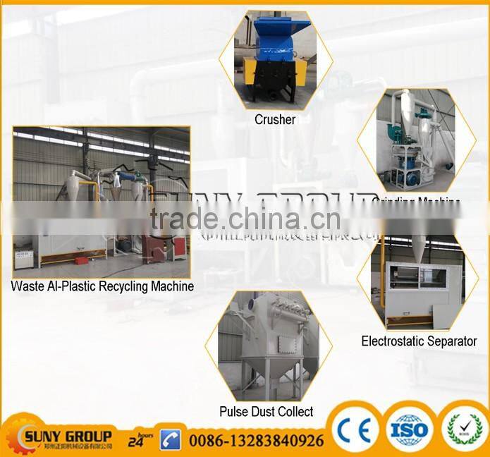 waste plastic and aluminum recycling machine Aluminum scrap recovery