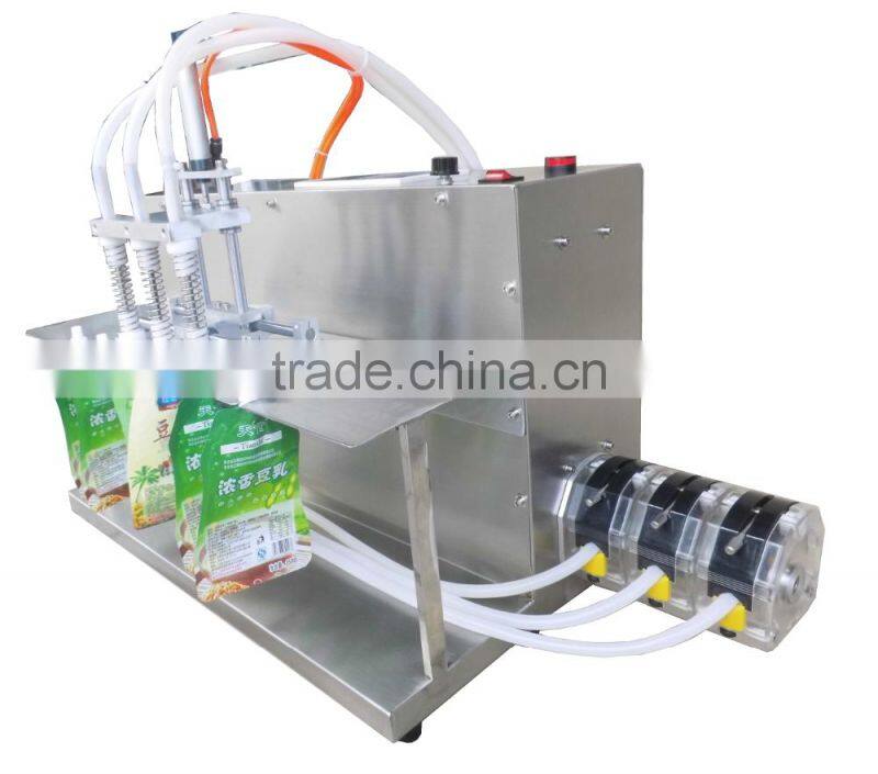 Semi-automatic Electric 4 nozzles Peristaltic organic Liquid Oil filler