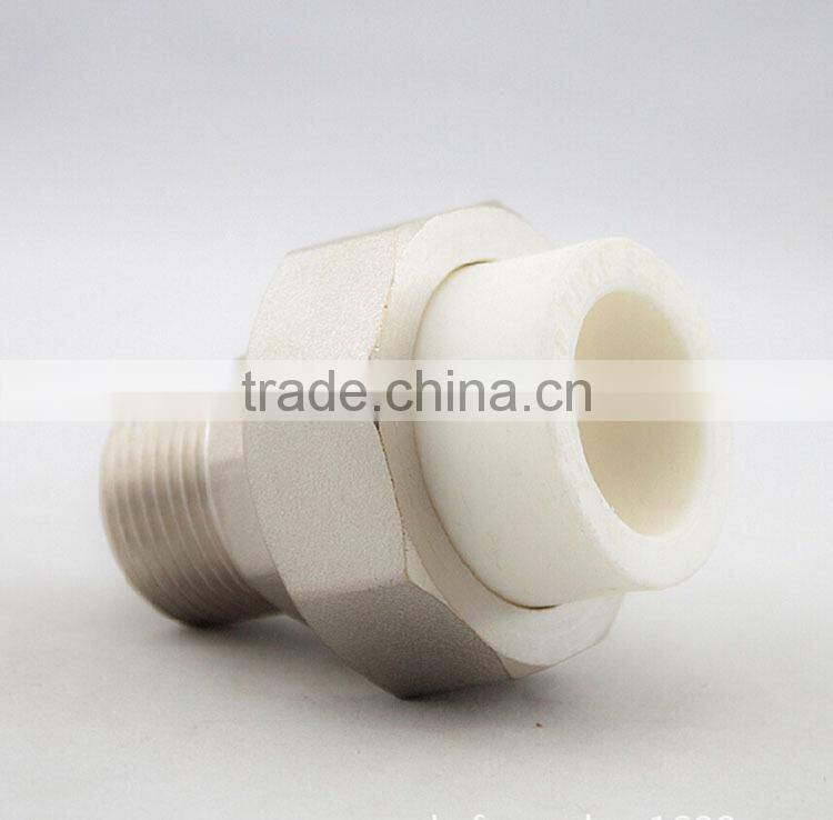 PPR pipe fitting 90 degree male brass elbow