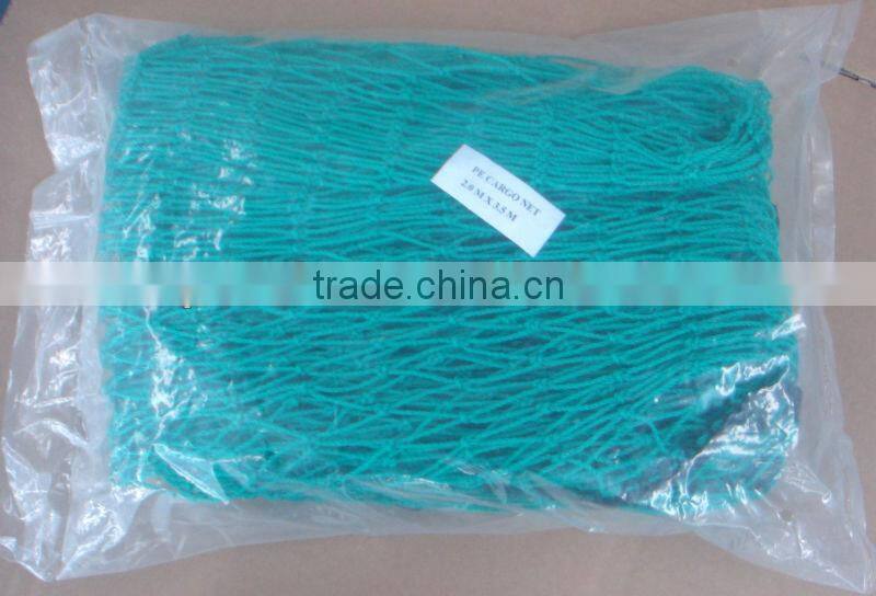 pe braided knotted cargo net