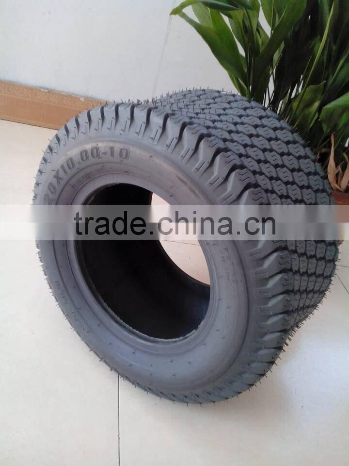 Grey and Black color 20x10.00-10 non-marking tires