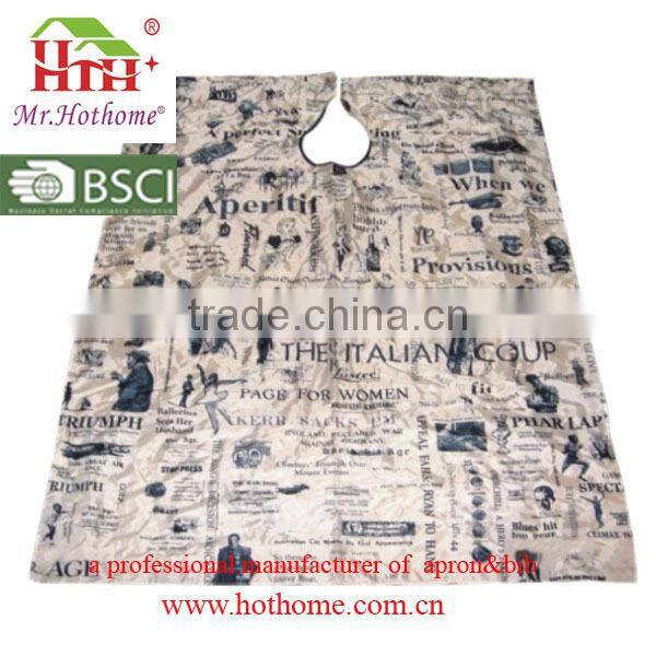BSCI audit factory beauty waterproof durable printed barbershop hair polyester salon apron