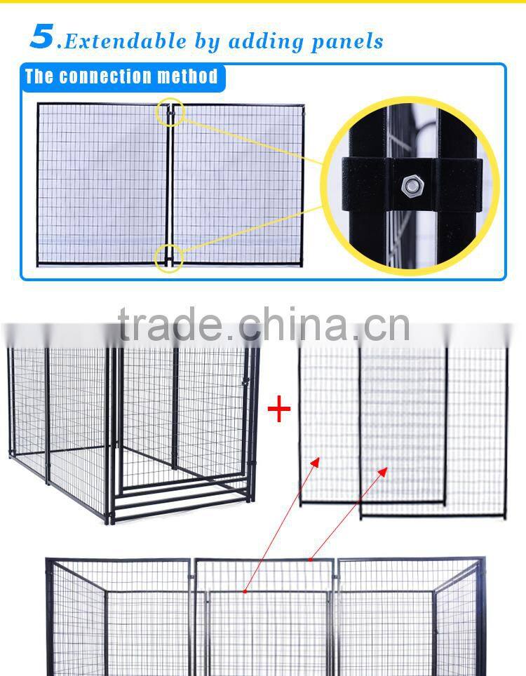 large outdoor dog cage dog playpen/welded wire panel dog kennel