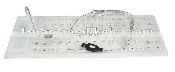 Soft USB roll-up Flexible Silicone Keyboard For PC Laptop Fashionable Gift