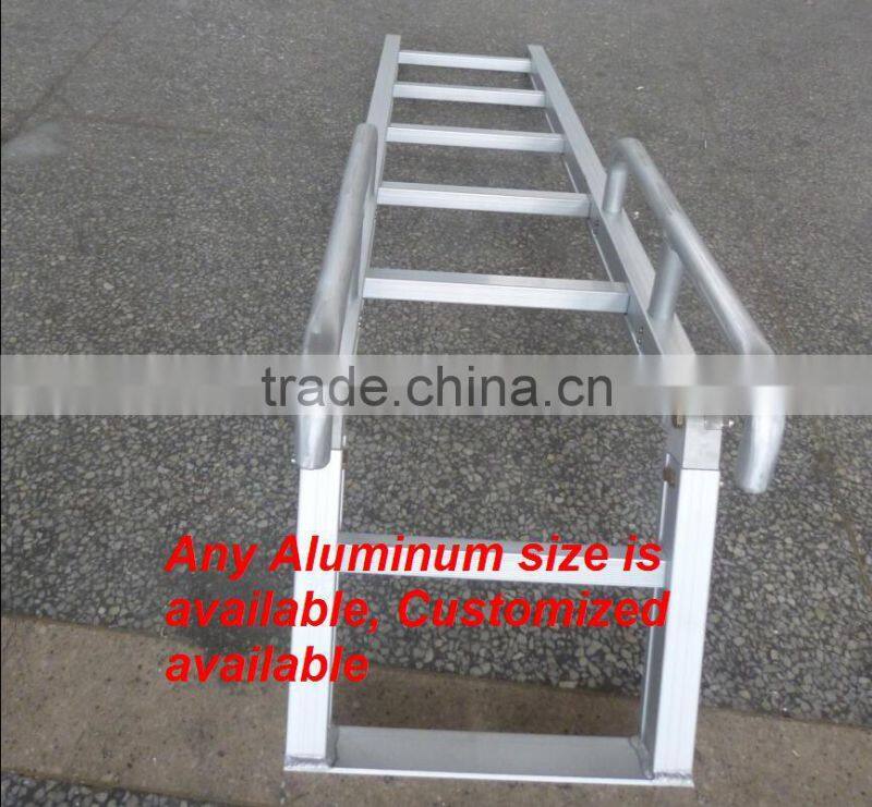 Aluminum alloy foldable stepladders for engineering vechile