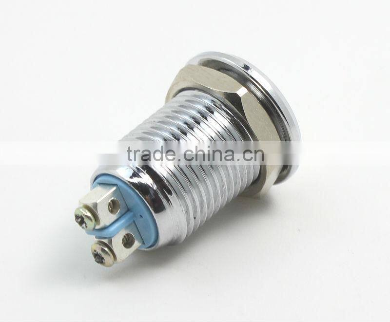 12mm metal 24 volt led indicator lights GQ12CS-D