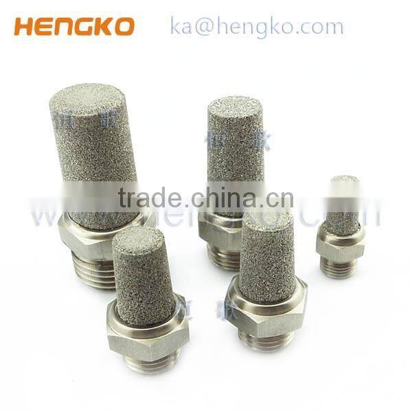 Sintered 316L stainless steel pneumatic exhaust muffler silencer
