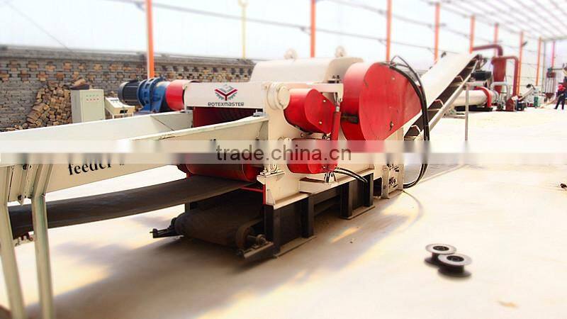 Small log splitter wood chipper