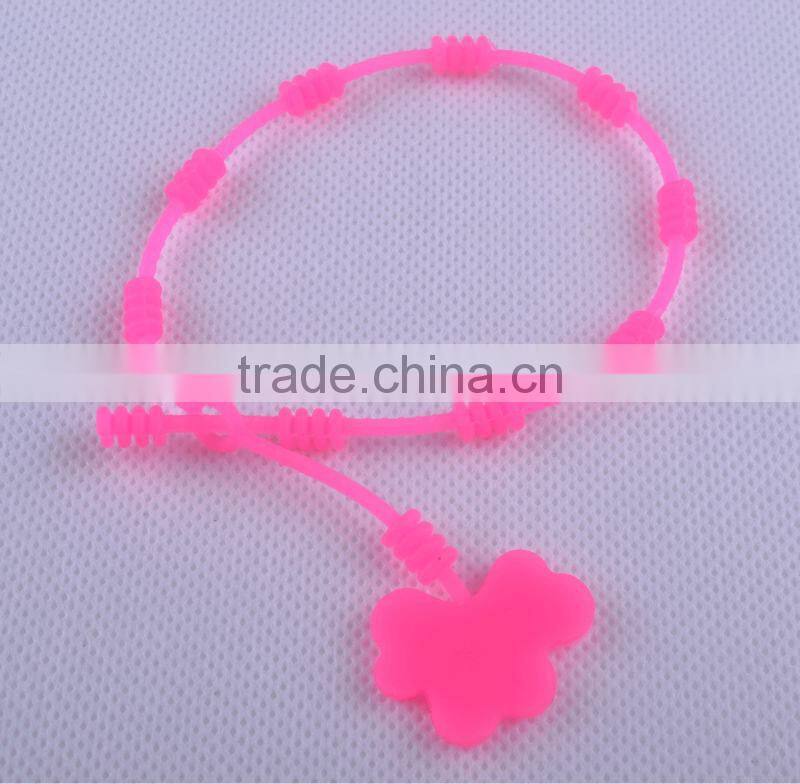 Newest beaded silicone fashionable necklaces silica gel necklace 2013 new design necklace fashion