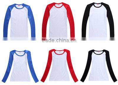Long Sleeve Thick Sublimation t shirt Design Wholesale Blank Maternity t shirts