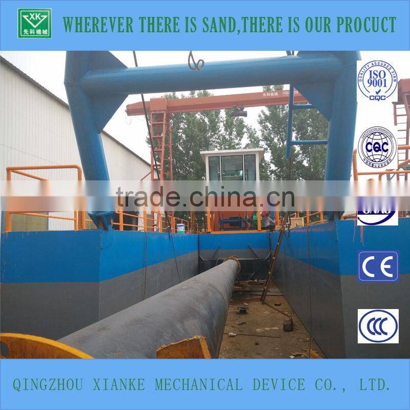 Sand dredger with jet suction head for sea