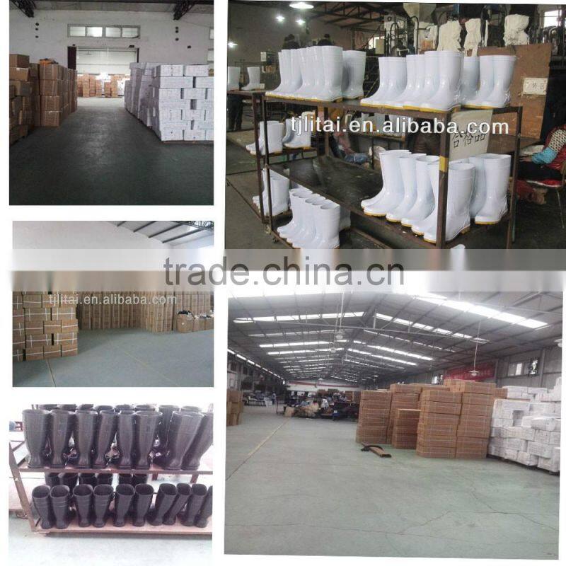 Newest steel toe steel plate anti-slip PVC Mining safety boots