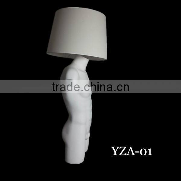 Fiberglass male Mannequin lampshade model hot selling Season