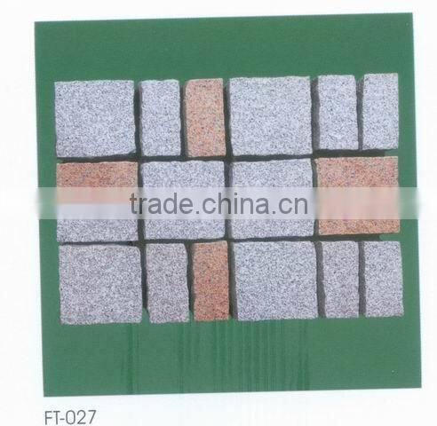 Natural paving stone cubes for decoration, kerbastone