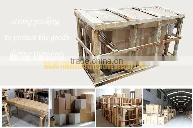 Chinese style living room two seat solid wood sofa