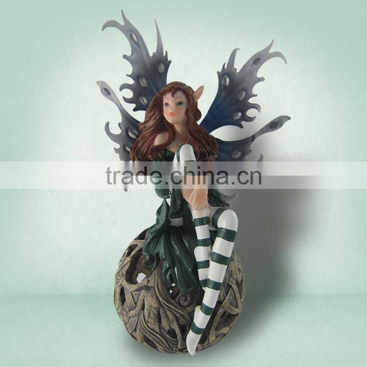 Custom Polyresin Thumbelina Cartoon Character Crafts Resin Garden Sister Garden Gnomes Statue Decoration