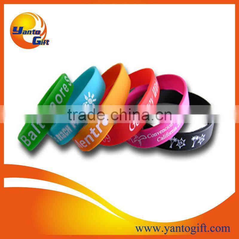 Custom logo cool silicone wristband