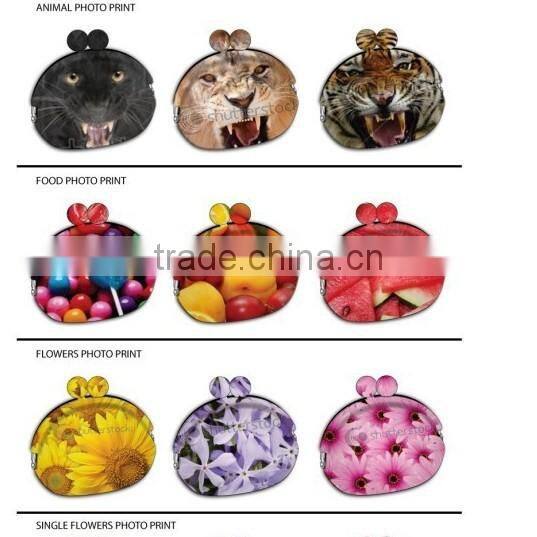 Colourful Luminous LED Small Silicone Cosmetic Bag /Mini Silicone Coin Bag/Purse