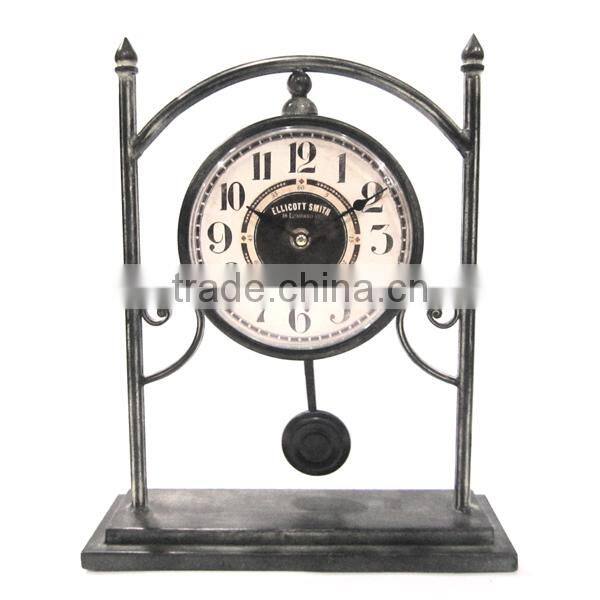 Bedroom Table Clock Metal Decorative Desk Clock Alarm Clock