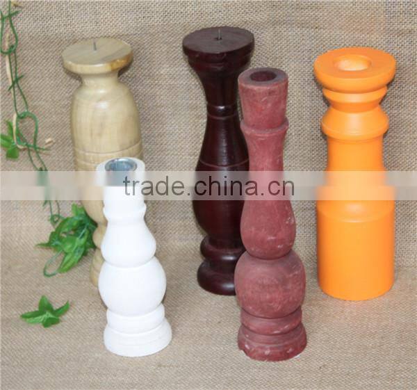 Shangdu unique design fish shape decorative wooden craved candle holder