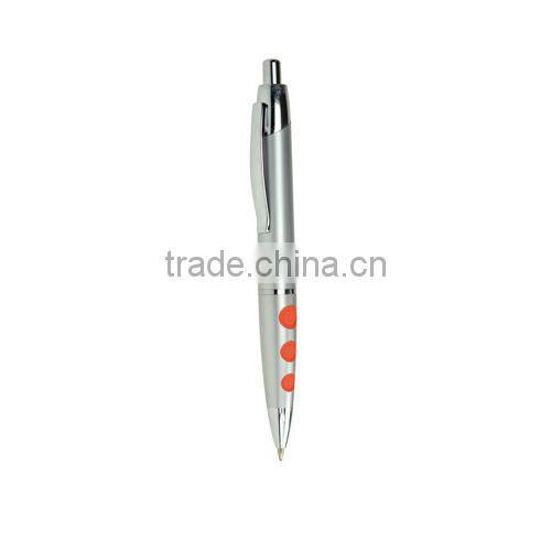 Best selling ballpoint pen with rubber circle on the grip