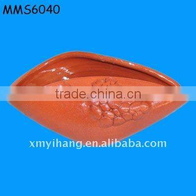 antique Roman clay oil lamp indoor use