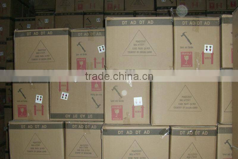 Simple Grid Decaled Ceramic Flower Pot