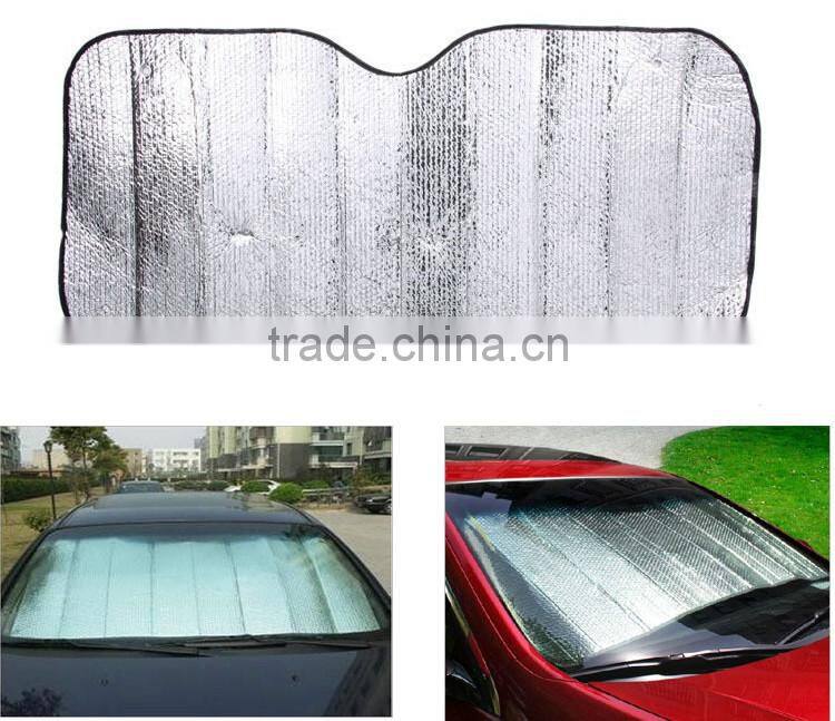 TOPRANK ALUMINIUM CAR SUNSHADE, FRONT WINDSHIELD PRINTING SUNSHADE, BUBBLE CARCOOL