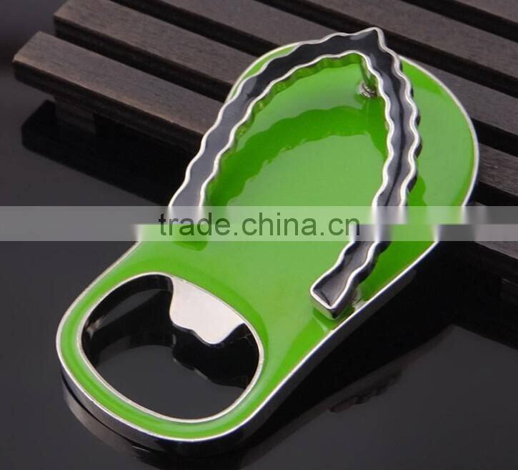 slipper shape logo print bottle opener wine opener