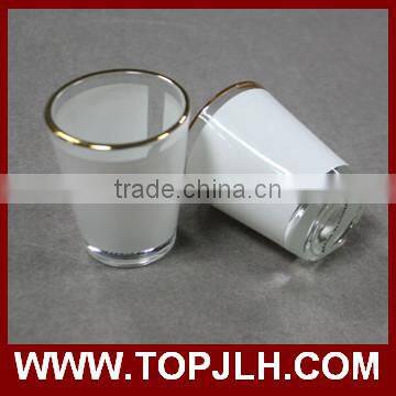 Party favor heat press printed mini shot glass beer mug