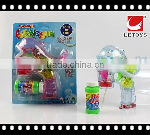 wholesale plastic musical summer toys flashing bubble gun
