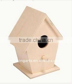 wholesale handmade painted wooden birdhouse ,wooden craft